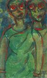 Two Women - Gobardhan  Ash - Auction 2001 (December)