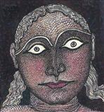 Face of a girl - Jogen  Chowdhury - Auction 2003 (May)