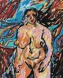 Standing Nude - F N Souza - Auction 2004 (May)