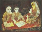 The Reading of the Hamsa Jataka - Badri  Narayan - Auction Dec 06