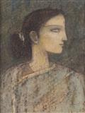 Head of a Young Woman - Ganesh  Pyne - Auction Dec 06