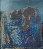 Paysage Blue - S H Raza - Auction May 2006