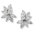 A PAIR OF DIAMOND CLUSTER EAR CLIPS - Auction of Fine Jewels