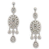 A PAIR OF DIAMOND EAR PENDANTS -    - Auction of Fine Jewels