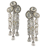 AN IMPORTANT PAIR OF CASCADING DIAMOND EAR PENDANTS - Mona  Mehta - Auction of Fine Jewels