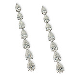 A PAIR OF DIAMOND EAR PENDANTS -    - Auction of Fine Jewels