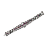 A DIAMOND AND RUBY BRACELET -    - Auction of Fine Jewels