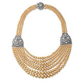 A MAGNIFICENT NATURAL PEARL NECKLACE WITH A SEVEN-STRAND CASCADE -    - Auction of Fine Jewels