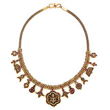 GOLD AND GEM-SET NECKLACE -    - Auction of Fine Jewels
