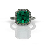 AN EMERALD RING -    - Auction of Fine Jewels