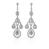 A PAIR OF DIAMOND EAR PENDANTS -    - Spring Auction of Jewels