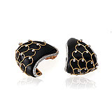 A PAIR OF ONYX AND DIAMOND EAR CLIPS - H.  Ajoomal - Spring Auction of Jewels