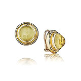 A PAIR OF LEMON QUARTZ EAR CLIPS -    - Spring Auction of Jewels