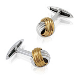 A PAIR OF GOLD CUFFLINKS -    - Spring Auction of Jewels