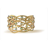 A CONTEMPORARY CAT'S EYE CUFF BRACELET -    - Spring Auction of Jewels