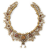 A PEARL AND GOLD 'GUTTAPUSAL' NECKLACE -    - Spring Auction of Jewels