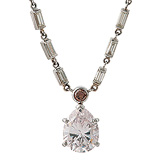AN EXQUISITE FANCY COLOURED DIAMOND PENDANT -    - Spring Auction of Jewels