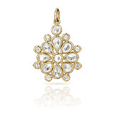 A DIAMOND 'FLOWER' PENDANT -    - Spring Auction of Jewels