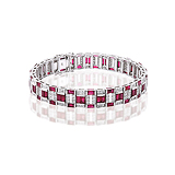 A RUBY AND DIAMOND BRACELET -    - Spring Auction of Jewels