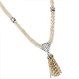 AN ELEGANT SEED PEARL AND DIAMOND SAUTOIR -    - Spring Auction of Jewels