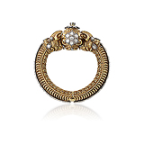 A GOLD AND DIAMOND `KADA` BANGLE -    - Fine Jewels and Objets d'Art