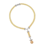 A SEED PEARL, DIAMOND AND MELO PEARL SAUTOIR -    - Fine Jewels and Objets d'Art