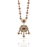A RUBY AND DIAMOND NECKLACE -    - Fine Jewels and Objets d'Art