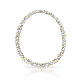 AN IMPRESSIVE DIAMOND AND COLOURED DIAMOND NECKLACE -    - Fine Jewels and Objets d'Art