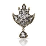 A DIAMOND AND RUBY PENDANT -    - Fine Jewels and Objets d'Art