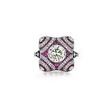 A DIAMOND AND RUBY RING -    - Fine Jewels and Objets d'Art