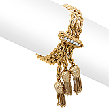 A GOLD AND DIAMOND BRACELET -    - Spring Auction of Fine Jewels