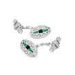 A PAIR OF DIAMOND AND EMERALD CUFFLINKS - Spring Auction of Fine Jewels