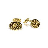 A PAIR OF ART-NOUVEAU GOLD CUFFLINKS -    - Spring Auction of Fine Jewels