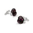 A PAIR OF ONYX AND RUBY `LADY BUG` CUFFLINKS - Spring Auction of Fine Jewels