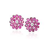 A STUNNING PAIR OF RUBY AND DIAMOND EAR CLIPS -    - Spring Auction of Fine Jewels