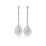 A PAIR OF DIAMOND EAR PENDANTS -    - Spring Auction of Fine Jewels
