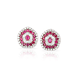 A PAIR OF RUBY AND DIAMOND EAR CLIPS -    - Spring Auction of Fine Jewels