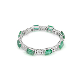 AN EMERALD AND DIAMOND BRACELET -    - Auction of Fine Jewels & Watches