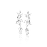 AN IMPRESSIVE PAIR OF DIAMOND EAR PENDANTS -    - Auction of Fine Jewels & Watches