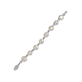 A NATURAL PEARL AND DIAMOND BRACELET -    - Auction of Fine Jewels & Watches
