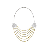 A DELICATE DIAMOND NECKLACE -    - Auction of Fine Jewels & Watches