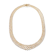 AN EXQUISITE THREE-STRAND NATURAL PEARL NECKLACE - Auction of Fine Jewels & Watches