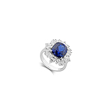 AN IMPORTANT SAPPHIRE AND DIAMOND RING -    - Auction of Fine Jewels & Watches