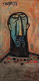 Gothic Head - F N Souza - Spring Auction 2010