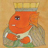Ganeshji with a Ladoo - Badri  Narayan - Winter Auction 2010
