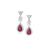 A PAIR OF RUBY AND DIAMOND EAR PENDANTS, BY BIREN VAIDYA -    - Auction of Fine Jewels and Watches