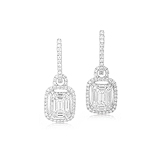 A PAIR OF DIAMOND EAR PENDANTS -    - Auction of Fine Jewels and Watches