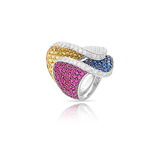 A RUBY AND SAPPHIRE RING -    - Auction of Fine Jewels and Watches