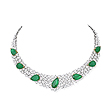 AN EMERALD AND DIAMOND NECKLACE - Auction of Fine Jewels and Watches