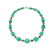 AN EMERALD AND RUBY NECKLACE - Auction of Fine Jewels and Watches